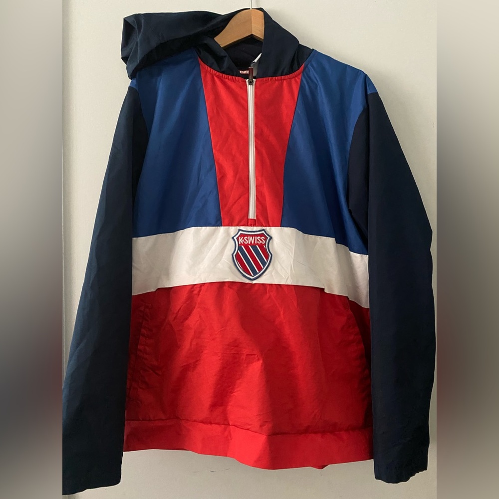 K-Swiss 1/2 Zip Hooded Pullover Jacket
